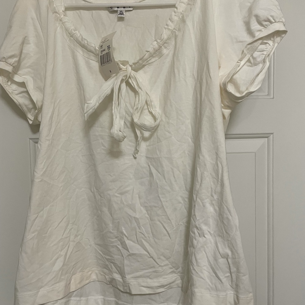 CABI white blouse